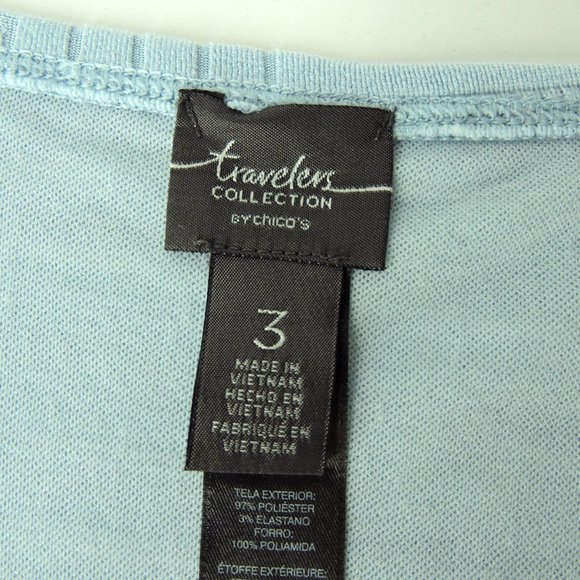 Light Blue Women's Tunic Top - Picture 8 of 9